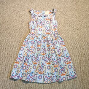 ModCloth Woodland Animal Fox Sleeveless Midi Dress Small Cottagecore Whimsical